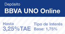 depósito uno BBVA