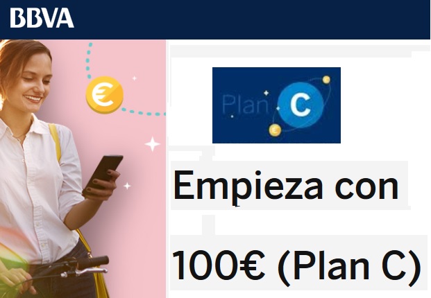 Los 100€ de regalo del «Plan C» (nómina) de BBVA sólo hasta el 31 de Mayo