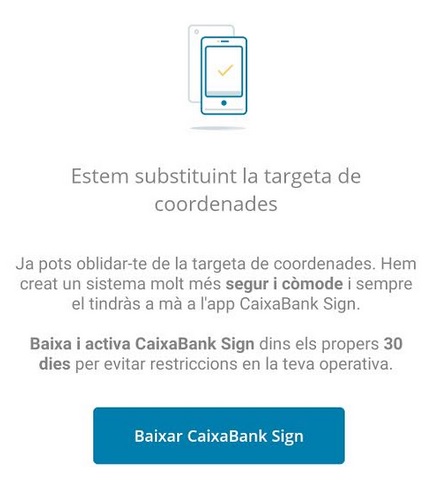 Espacioso Adelantar Comercialización CaixaBank Sign, la APP de validación obligatoria de CaixaBank que no gusta  a todos